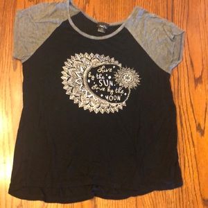 loose fitting, inspirational quote t-shirt